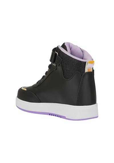 Günlük Kız Çocuk Sneaker Lastik Bağcıklı Cırtlı Bilekli Rahat Hafif Basketbol Spor Ayakkabı 3260 Siyah - Lila Günlük Kız Çocuk Sneaker Lastik Bağcıklı Cırtlı Bilekli Rahat Hafif Basketbol Spor Ayakkabı 3260 Siyah - Lila