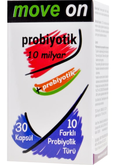 Move On Probiyotik 10 Milyar + Prebiyotik 30 Kapsül