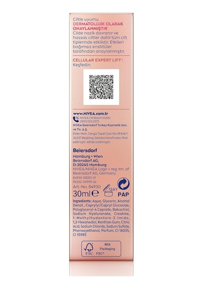 Ayrex Cellular Expert Lift Şekillendirici Ve Sıkılaştırıcı Serum 30ml, Doğal Retinol Alternatifi Bakuchiol,kır