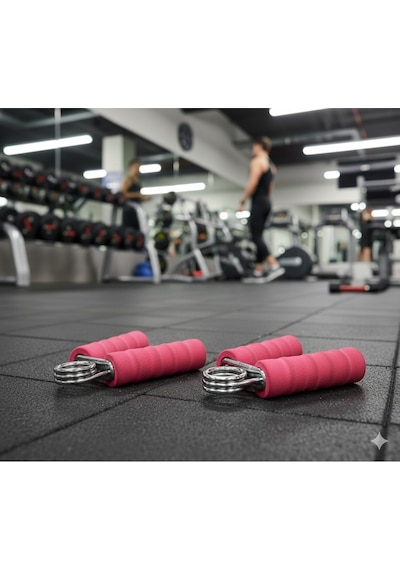 Pembe Başlangıç Seviye Süngerli El Yayı -bilek Güreşi - Kademeli Spor - Antrenman - Kas Geliştirme - Kol Kası - Egzersiz - Fitness Yayı - Kondisyon-spor-bilek