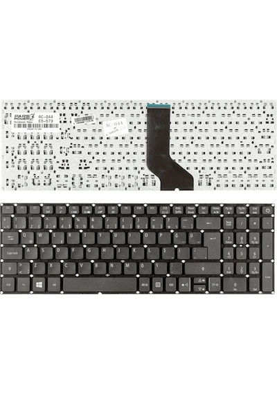 Acer Uyumlu Aspire E5-553G-T7Q5, E5-573G-330D Notebook Klavye (Siyah TR) ( Pars power ) Siyah 673205