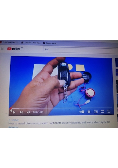 Motosiklet Alarm Seti + Çalıştırma, Konuşan Alarm Ya-Ye