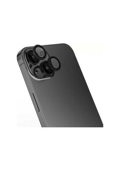Apple Uyumlu iPhone 14 Zore Mikro Kamera Lens Koruyucu Siyah