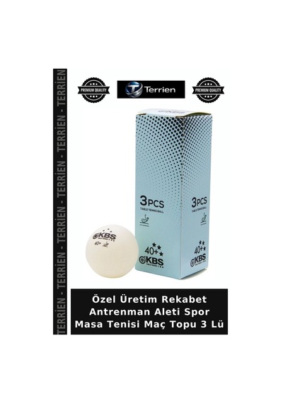 Özel Üretim Rekabet Antrenman Aleti Spor Masa Tenisi Maç Topu 3 Lü