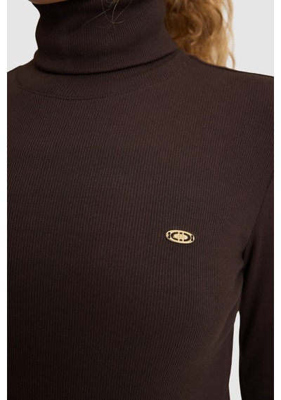 U.s. Polo Assn. Kadın Koyu Kahverengi Tişört 50333795-vr084