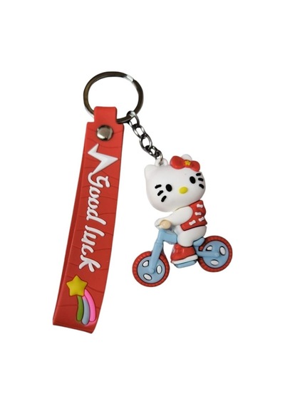 Renkli Silikon Anahtarlıklar-beyaz Hello Kitty Çok Renkli