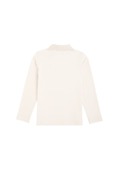 U.S. Polo Assn. Kız Çocuk Krem Polo Yaka Basic Sweatshirt 50296377-VR071