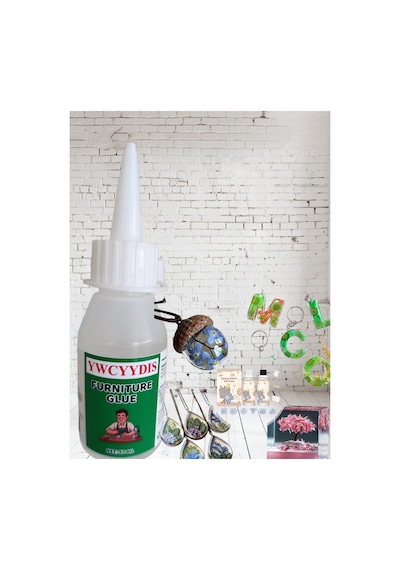 Yıwu El Sanatları, Porselen, Cam, Takı Ve Daha Fazlası İçin Şeffaf Reçine Katkılı Yapıştırıcı 50 Ml