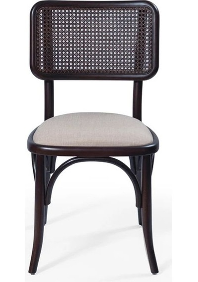 Sofa Hazeranlı Ahşap İskandinav Sandalye Siyah - Beyaz