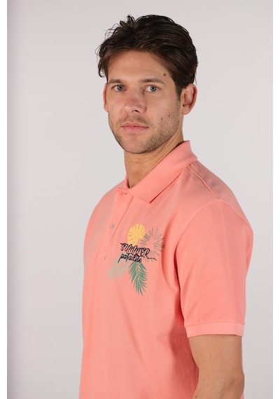 AR-MA Arma Erkek Büyük Beden Polo Yaka Tişört Y22374869001 Pembe