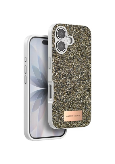 Onegif Apple iPhone Uyumlu 17 Bright Simli Kapak - Çöl Titanyum Bzsxx00 1