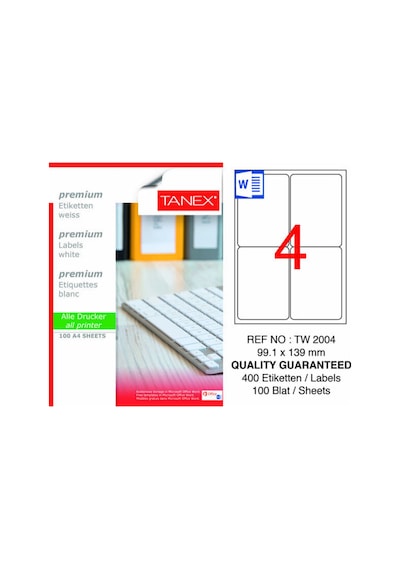 Tw-2004 99.1x139 Mm Lazer Etiket 100lü
