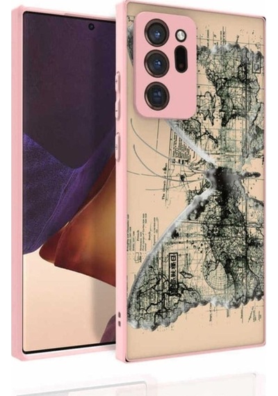 Galaxy Note 20 Ultra Kılıf Desenli Kamera Korumalı Parlak Zore Nora Kapak NO4