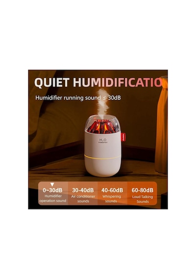 Oda Hava Nemlendirici Humudifier 280ml Led Işıklı Buhar Makinesi Ev Ofis Araç İçin Uygun