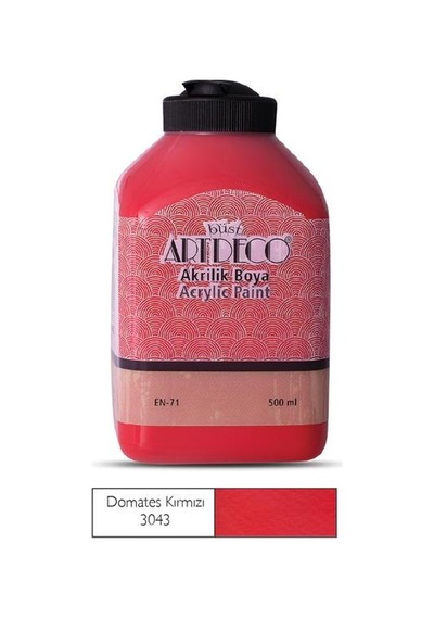 Artdeco Akrilik Boya 500 Ml. 3043 Domates Kırmızı