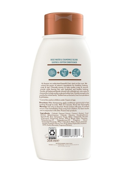Aveeno Rose Water & Chamomile Blend Saç Kremi 354 ML