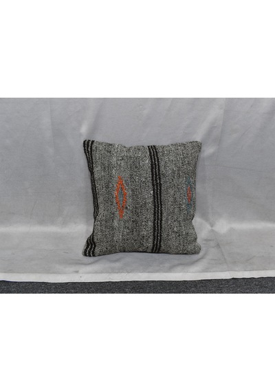 Zehra Abla Halı Yeni El Dokuma Dekoratif Kilim Kırlent Yastık Kılıfı 6433 Çok Renkli