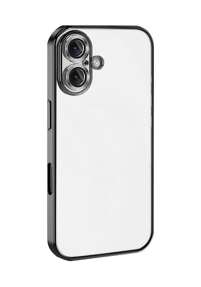 Apple Uyumlu iPhone 17 Uyumlu Lensli Silikon - Siyah