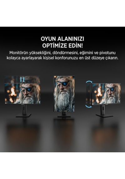 James Donkey Arven A70 27'' 240hz 0.5ms Fhd Va Panel Gaming Rgb Pivot Monitör Ölü Piksel