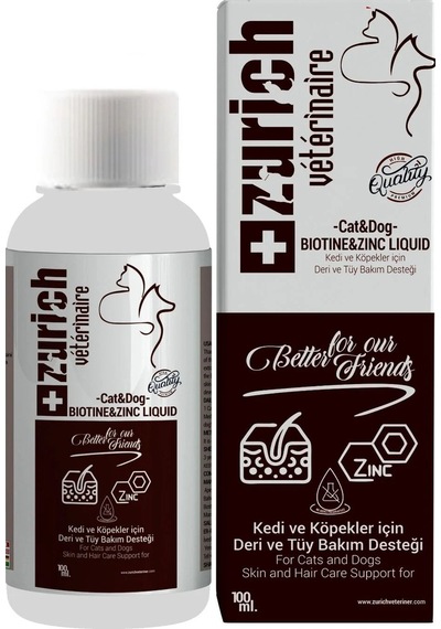 Kedi Köpek Biotin Deri Ve Tüy Bakımı Likit 100 Ml Sıvı