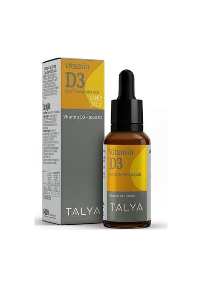 Talya Vitamin D3 İçeren Takviye Edici Gıda 10ml 5 Adet
