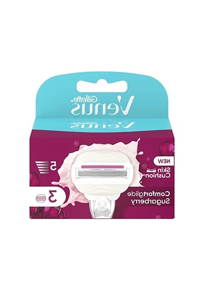 Gillette Venus Comfortglide Sugarberry Yedek Bıçak, Kadınlar İçin, 5 Bıçaklı, 3 Adet
