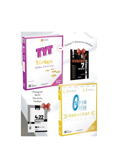 2026 345 Tyt Türkçe Soru Bankası-2026 345 Paragraf Sıfır Risk- Tyt Deneme Seti Hediye