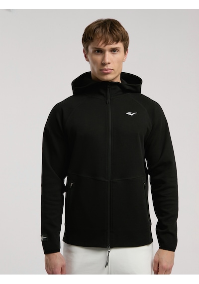 Everlast Champions Collection Siyah Erkek Yüksek Yaka Full Zip Kapüşonlu Sweatshirt Siyah