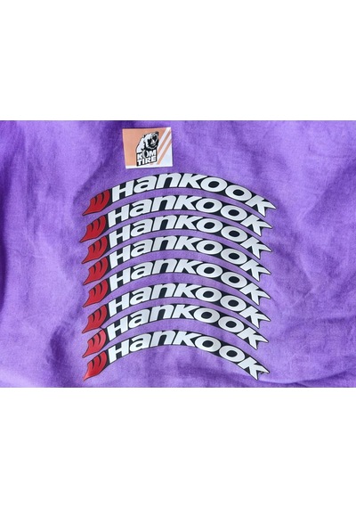 Hankook Motorsiklet Ve Otomobil Araç Lastik Yazısı 2.5 Cm 8 Adet Yapıştırıcı Arma Sticker