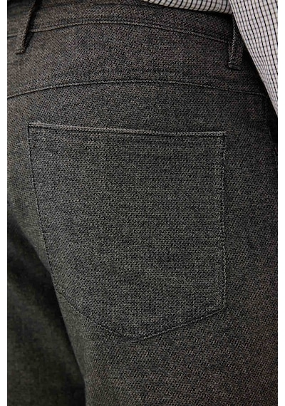 Erkek Gri Regular Fit Üst Cep Spor Kanvas Pantolon