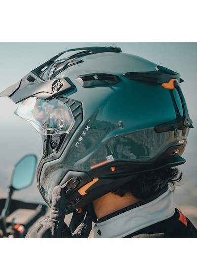 Nexx X.wed 3 Wıld Pro Karbon Enduro Motosiklet Kaskı Mavi