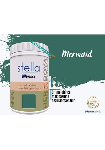 Bianca Stella Su Bazlı Saf Akrilik Boya 1 L Mermaid