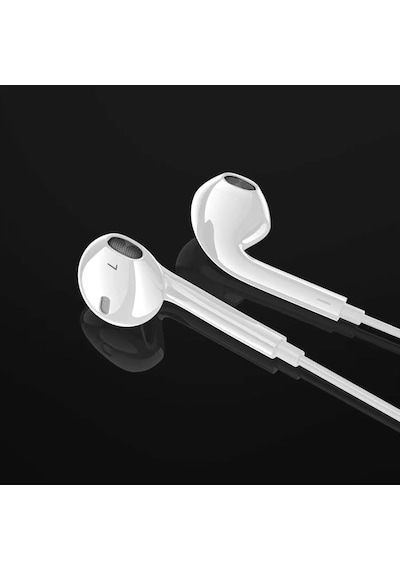 İphone 15, 16, 17 / Plus Pro Max İle Uyumlu Type-c Mikrofonlu Kulaklık, Beyaz Subz-ep81
