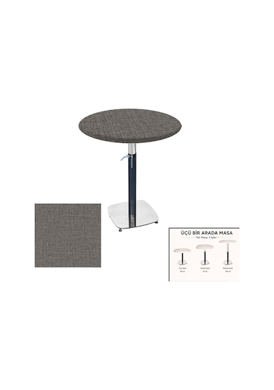 Üçüz Masa Ayarlanabilir 60 Cm Yuvarlak - Werzalit, Wermodin Ve Allzalit Tabla - Twister Çok Renkli Üçüz Masa Ayarlanabilir 60 Cm Yuvarlak - Werzalit, Wermodin Ve Allzalit Tabla - Twister Çok Renkli