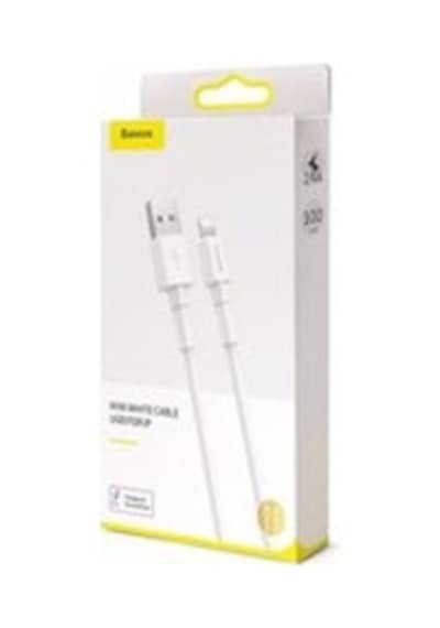 Baseus Mini White Cable Usb For İp 2.4a 1m White