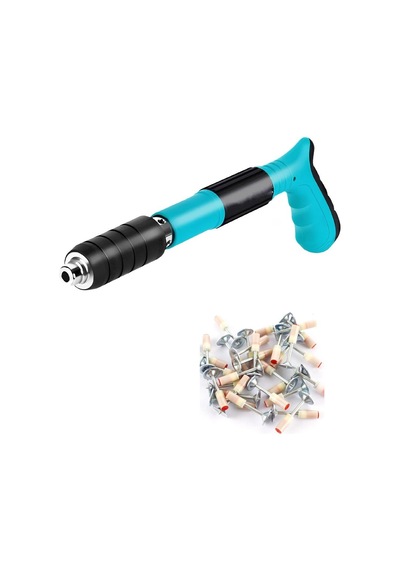 Prohummer Emvpro EMV5618A Mekanik Çivi Tabancası Beton Çelik Çivi Tabancası + 100 Adet Pul Başlı Barutlu Çivi