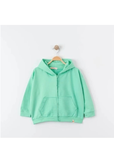 Tiffany Tekstil Tiffany Hırka Kapüşonlu Oversize Theme Mint-10873 Mint
