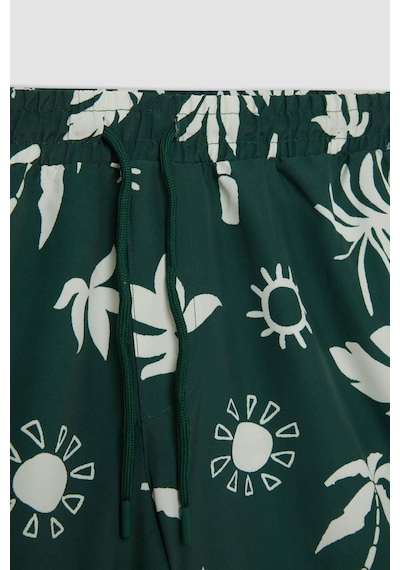 DeFacto Regular Fit Desenli File Astarlı Kısa Boy Deniz Şortu D4517AX24HSGN245