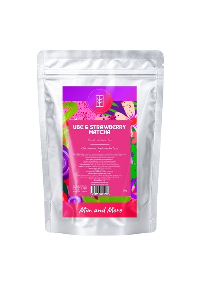 Ube Strawberry Matcha - Çilekli Superfood Ube Matcha Tozu 50 G