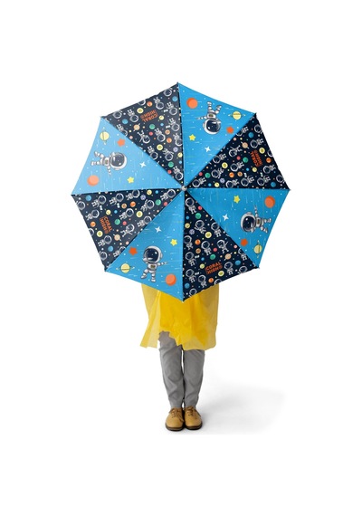 Coral High Kids Lacivert Mavi Astronot Desenli Çocuk Şemsiyesi 12673