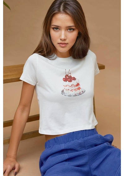 Hiccup Baskı Detaylı Regular Fit Bisiklet Yakalı %100 Pamuklu Crop T-shirt Kırmızı Hiccup Baskı Detaylı Regular Fit Bisiklet Yakalı %100 Pamuklu Crop T-shirt Kırmızı