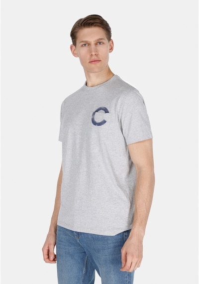Colin's Colins Regular Fit Yuvarlak Yaka Düz Erkek Gri Kısa Kol Tişört Cl1074099 Q1.v2 Mga Gri Melanj
