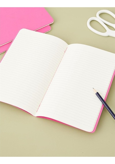 Moleskine Çizgili Cahier Not Defteri 3'lü Set L Boy Kinetik Pembe