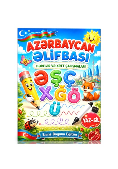 Azərbaycan Əlifbası Hərflər Və Xətt Çalışmaları Yaz-sil