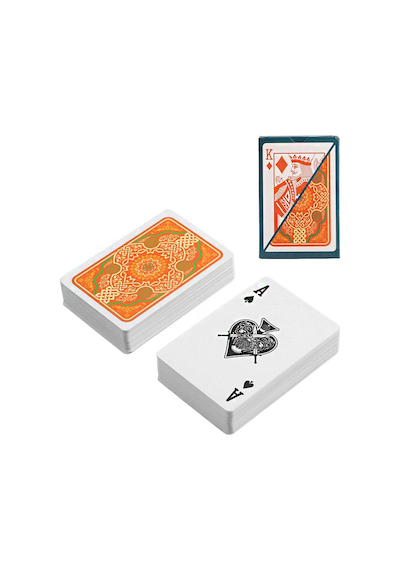 Kırmızı Pvc Plastik Su Geçirmez İskambil Poker Oyun Kağıdı Rd60kr