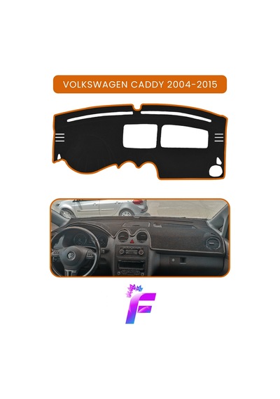 Volkswagen Caddy 2004-2015 Araca Özel Torpido Örtüsü Ön Göğüs Kılıfı Tam Koruma B76 Torpido Halısı