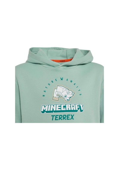 Adidas Çocuk Sweatshirt Adidas Minecraft Terrex Hoodie Kv6480 Yeşil