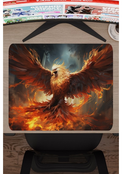 Anka Kuşu Kaymaz Dikişli Kauçuk Oyuncu Mousepad V5 - 48x40 Xl Gaming Mouse Pad Fare Altlığı