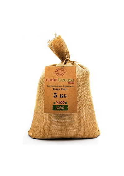 5 KG-Taş Değirmende Öğütülmüş Kristal Kaya Tuzu