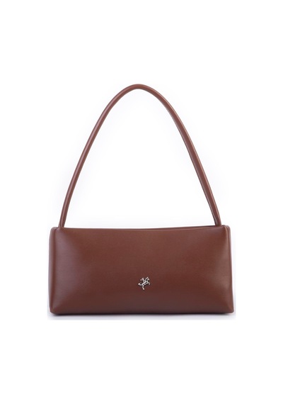 Nas Bag Kadın Basic Baget Omuz Ve Çapraz Çanta Taba Kımera 27x12 Cm